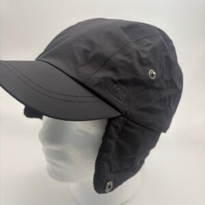 REI Trapper Hat L/XL Black Primaloft Insulated Adjustable